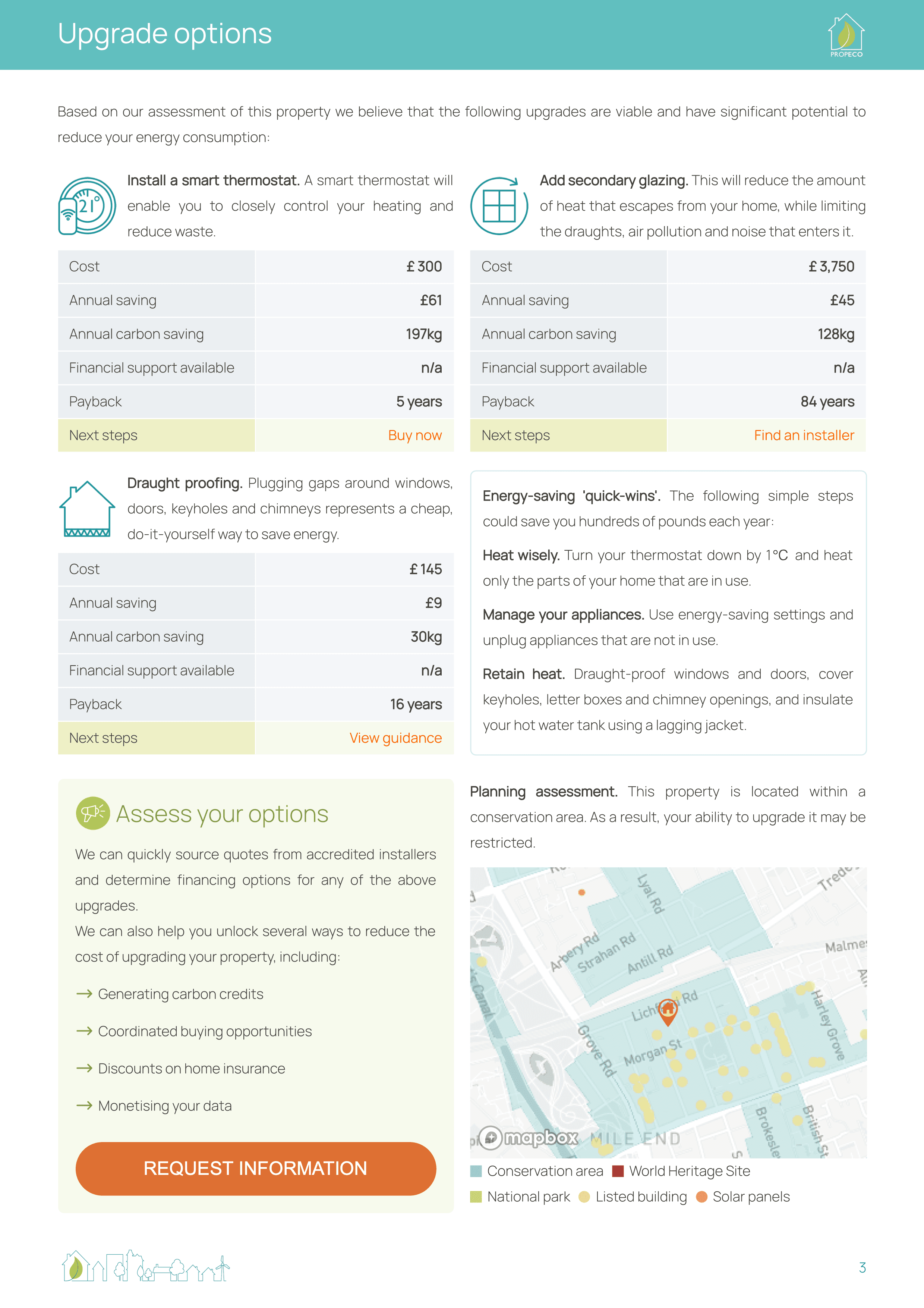 Sample report page